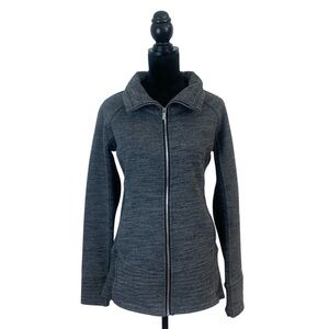 Lululemon Radiant Jacket Woman Sz 8‎ Heather Gray Sporty Workout Gym Athleisure